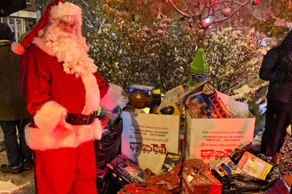 Santa with Toys For Tots Collection